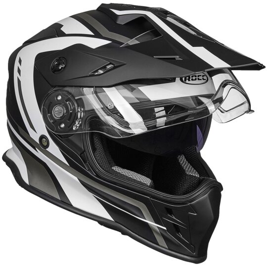 ROCC 782 cross helmet matt black / white