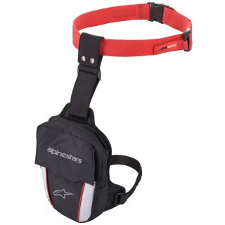 Alpinestars Access bolsa de muslo, negro / rojo / blanco