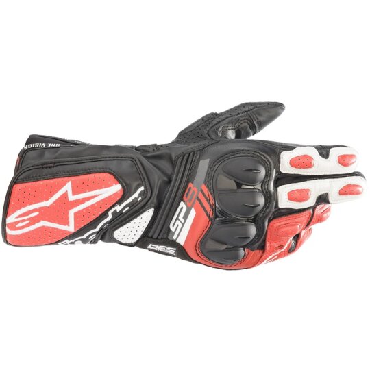 Alpinestars SP-8 V3 Handschuh schwarz/ weiß / rot S