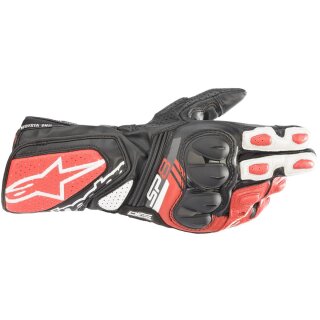 Alpinestars SP-8 V3 Handschuh schwarz/ weiß / rot M