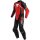 Traje de cuero Dainese Avro D2 2 piezas negro / rojo lava / blanco