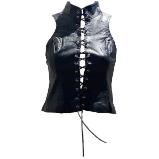 Dannecker Ladies Leather Vest Front Lacing  34