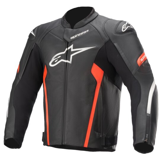 Alpinestars Faster V2 leather jacket men black/red 50