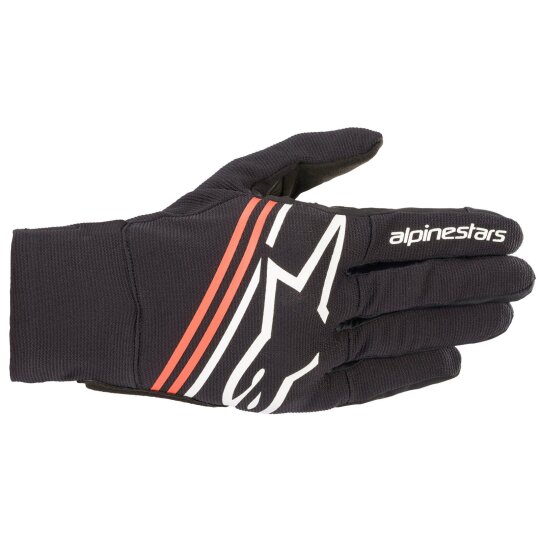 Alpinestars Guanto Reef nero / bianco / rosso fluo S