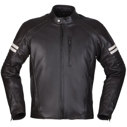 Modeka August 75 Leather Jacket black / white 3XL