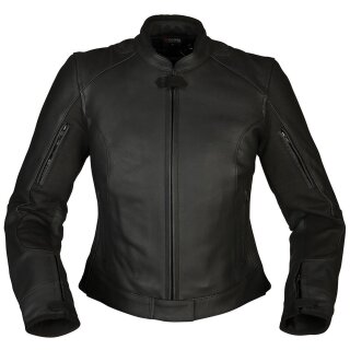 Chaqueta de cuero Modeka Helena para mujeres negro 42