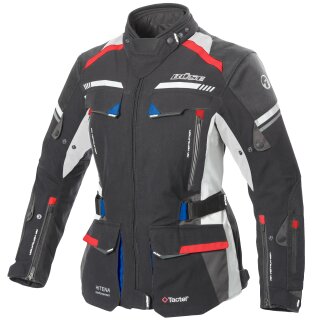 B&uuml;se Highland II Lady Textile Jacket black / blue / red