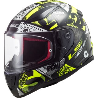 LS2 FF353J Rapid Mini Vignette black / yellow S