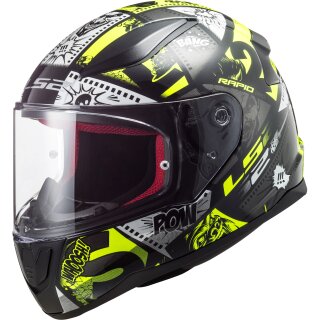 Casco integral LS2 FF353J Rapid Mini Vignette negro / amarillo S