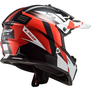 LS2 Fast EVO MX437 Strike black / white / red S