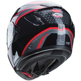 Caberg Levo Sonar casco flip-up nero rosso antracite XL