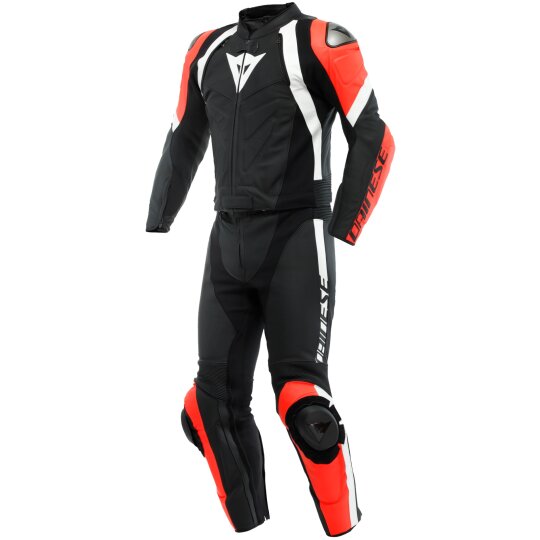 Dainese Avro 4 2 pcs. leather suit matt black / fluo red / white
