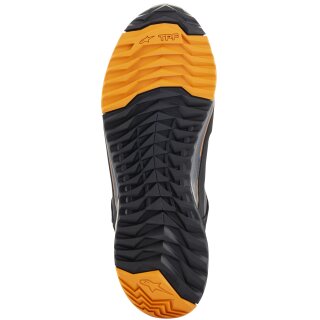 Zapatillas de moto Alpinestars CR-X Drystar negras / marrones / naranjas 41