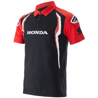 Honda Polo Shirt rot / schwarz