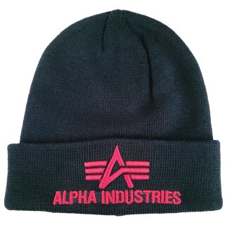 Alpha Industries 3D Beanie rosso