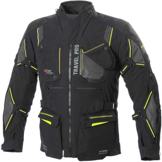 Büse Mens´ Travel Pro Textile Jacket black / yellow 58