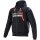 Alpinestars Chrome Ignition Hoodie schwarz / rot-fluo