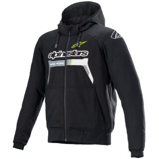 Alpinestars Chrome Ignition Hoodie negro / amarillo-fluo L