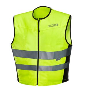 B&uuml;se high-visibility waistcoat 3M black / neon yellow