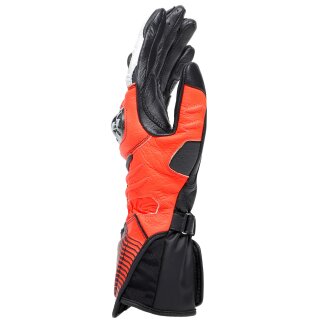 Dainese Carbon 4 Sporthandschuhe schwarz / fluo-rot / weiss XL
