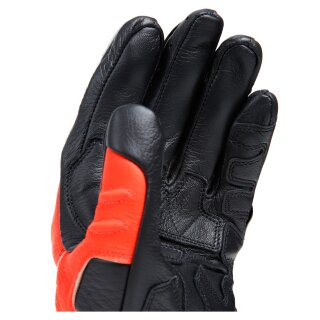 Guantes deportivos Dainese Carbon 4 negros / rojo fluorescente / blancos XL