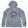 HD Ladies` Special Skull Zip Front Hoodie Grey XXL