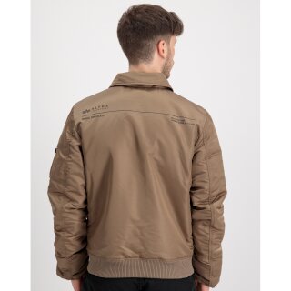 Giacche Bomber Alpha Industries CWU Jet Blast taupe