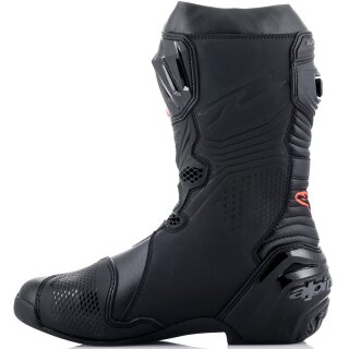 Alpinestars Supertech-R Motorcycle Boots black / white / red-fluo / yellow-fluo 44