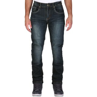 Modeka Glenn II Mens Jeans Stone Wash Blue 32