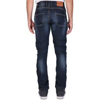 Modeka Glenn II Jeans pour hommes Stone Wash Blue Court 38