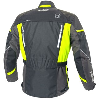 B&uuml;se Torino II Textile jacket black / neon yellow men