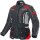 Büse Torino II Blouson textile noir / gris clair / rouge femme