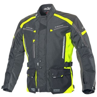 Büse Torino II Textile jacket black / neon yellow men 9XL