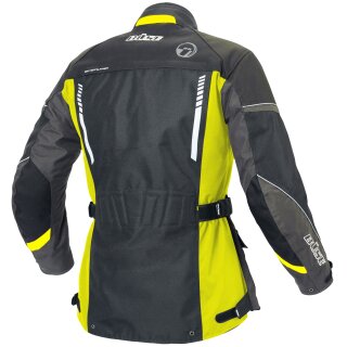Büse Torino II Textile jacket black / neon yellow ladies 34
