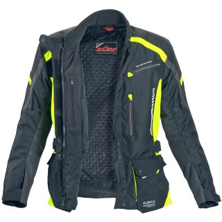 Büse Torino II Textile jacket black / neon yellow ladies 40