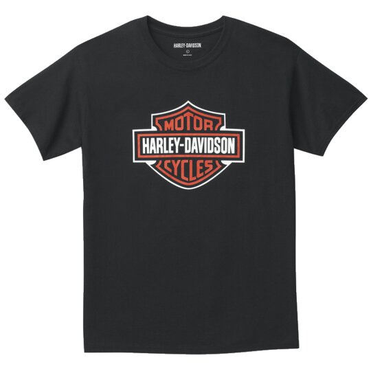 HD T-Shirt Bar & Shield Graphic Tee negro