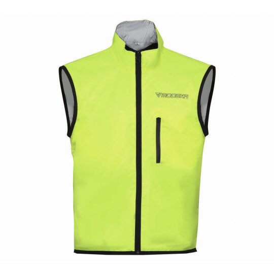 Modeka Double Eye Gilet de visibilité jaune néon / argent S