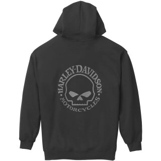HD Zip Hoodie Skull noir 5XL