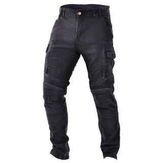 Jeans da moto Trilobite Acid Scrambler da uomo Nero