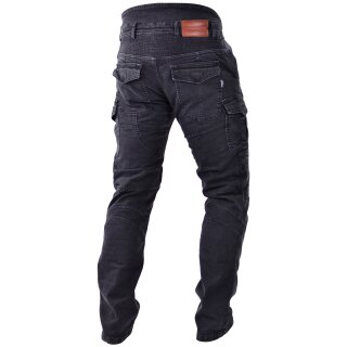 Trilobite Acid Scrambler jeans moto uomo nero regolare 34/32