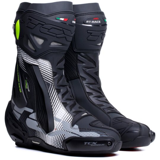 TCX RT-Race Pro Air motorcycle boots men black / white / grey 42