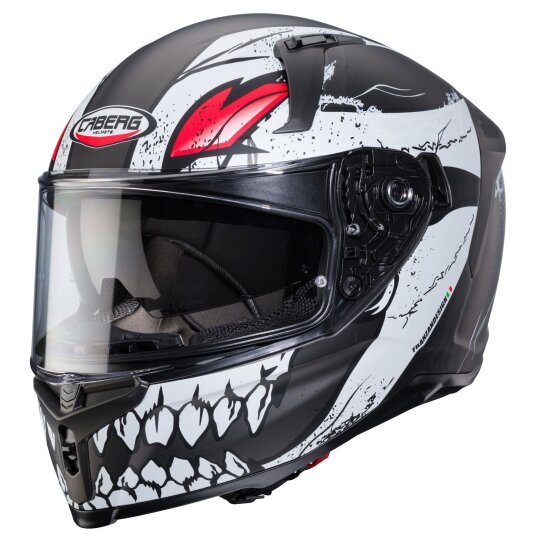Caberg Avalon X Punk casco integrale grigio opaco/nero rosso XL