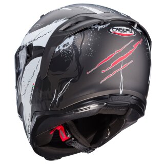 Caberg Avalon X Punk casco integral gris mate / negro-rojo 2XL