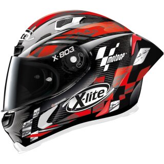 X-Lite X-803 RS Ultra Carbon Replica C.Checa Carbon / White Full Face Helmet L