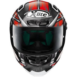 X-Lite X-803 RS Ultra Carbon MotoGP Carbon / Rot Integralhelm L