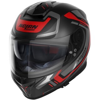 Nolan N80-8 Ally N-Comb Flat Black / Red Full Face Helmet XXL