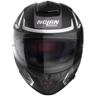 Nolan N80-8 Rumble N-Com Noir Mat / Blanc Casque Intégral M