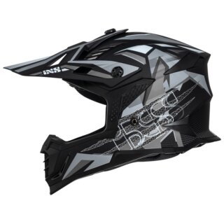 iXS 363 2.0 casque cross noir mat / anthracite / blanc XL