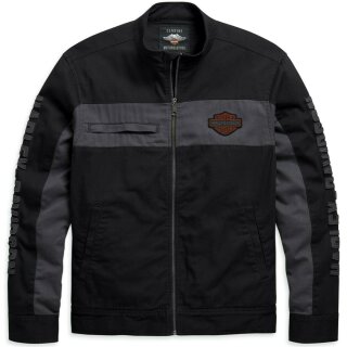 HD Blouson Canvas Colorblock noir / gris S