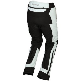 Modeka Pantalones de motocicleta Khao Air negro/gris
